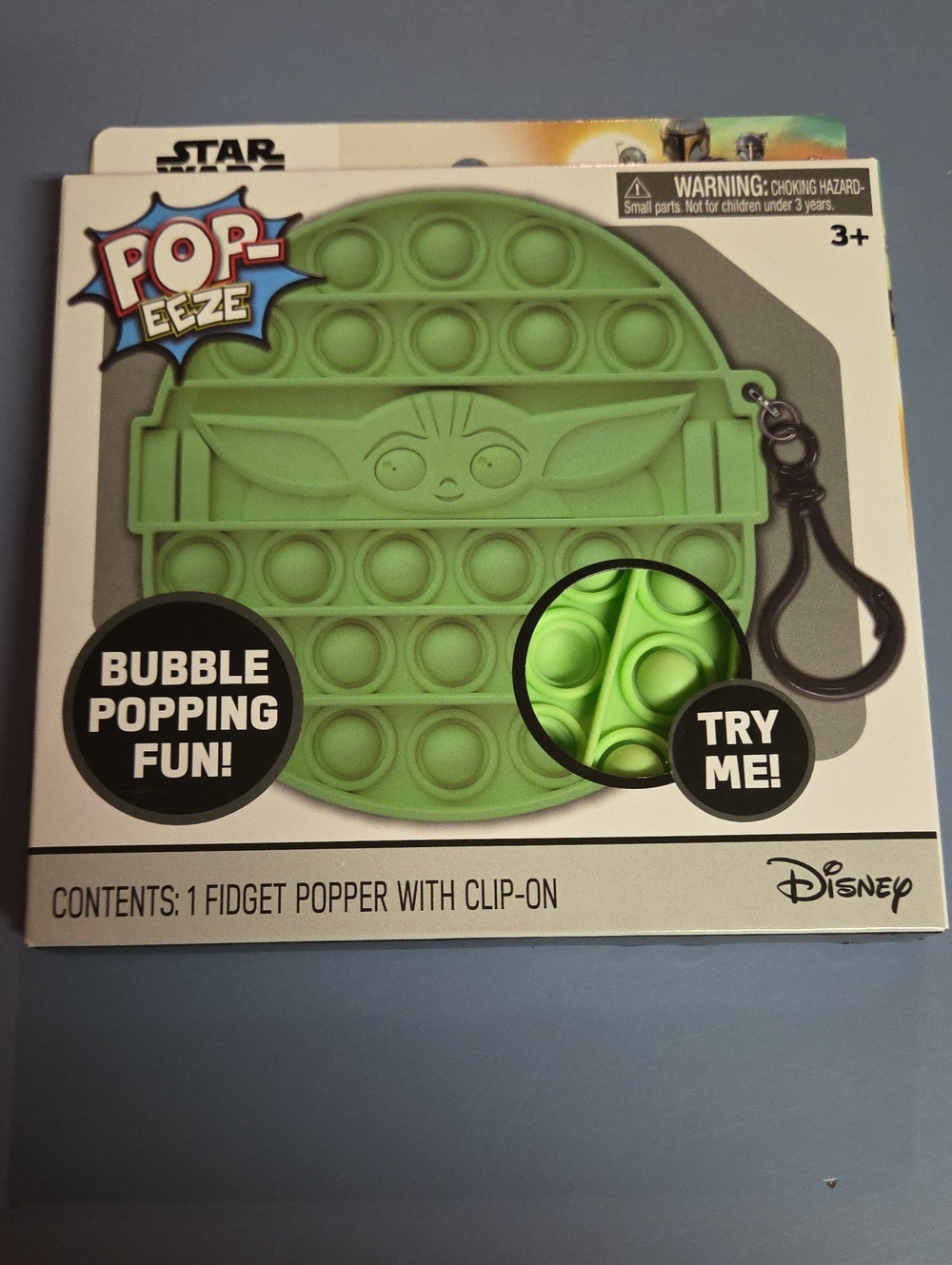 Disney Green Grogu Pop-Eeze Bubble Popper